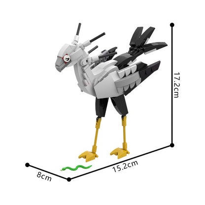 Secretary Bird MOC Building Kit | Wildlife Bird Display Model - 8