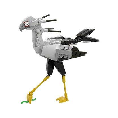 Secretary Bird MOC Building Kit | Wildlife Bird Display Model - 9