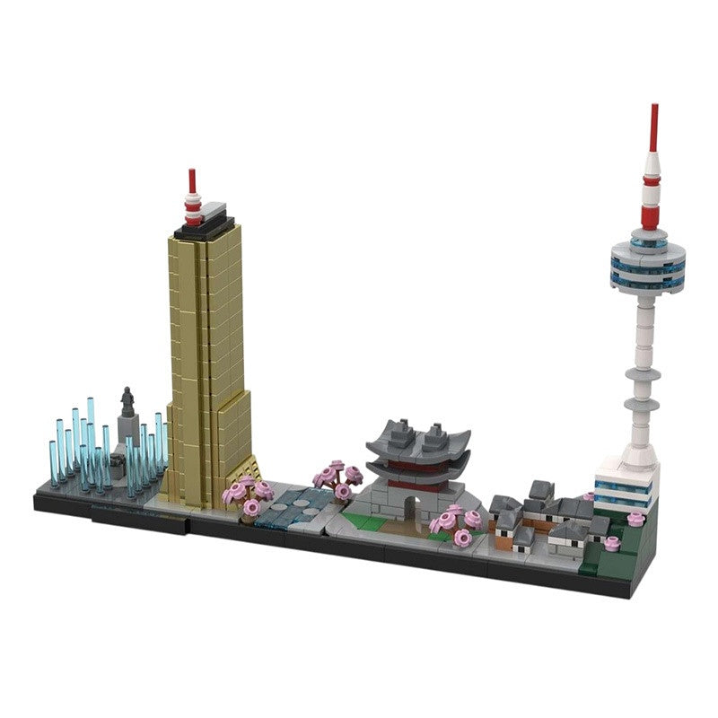 Seoul City Skyline Building Kit | LEGO-Compatible MOC - 1
