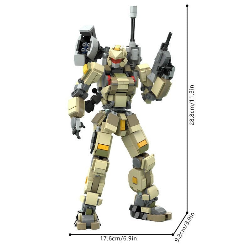 Serraphore Mech Suit MOC Building Kit | Futuristic Robot Figure Model - 3
