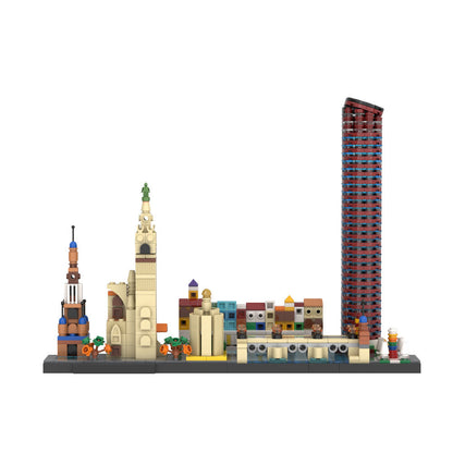 Seville Skyline Building Kit | LEGO-Compatible MOC - 1