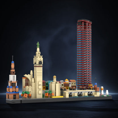 Seville Skyline MOC Architecture Building Kit - 2