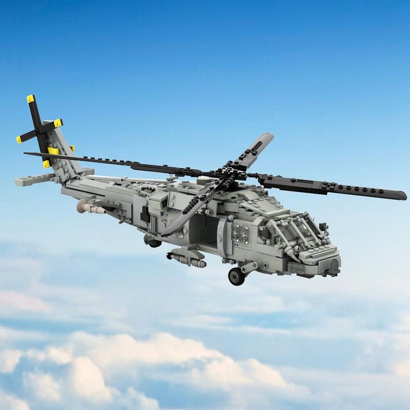 SH-60 Seahawk Rescue Helicopter MOC Building Kit | Aviation Model - 2