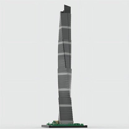 Shanghai Tower MOC Megatall Skyscraper Skyline Building Kit 1:650 Model - 1