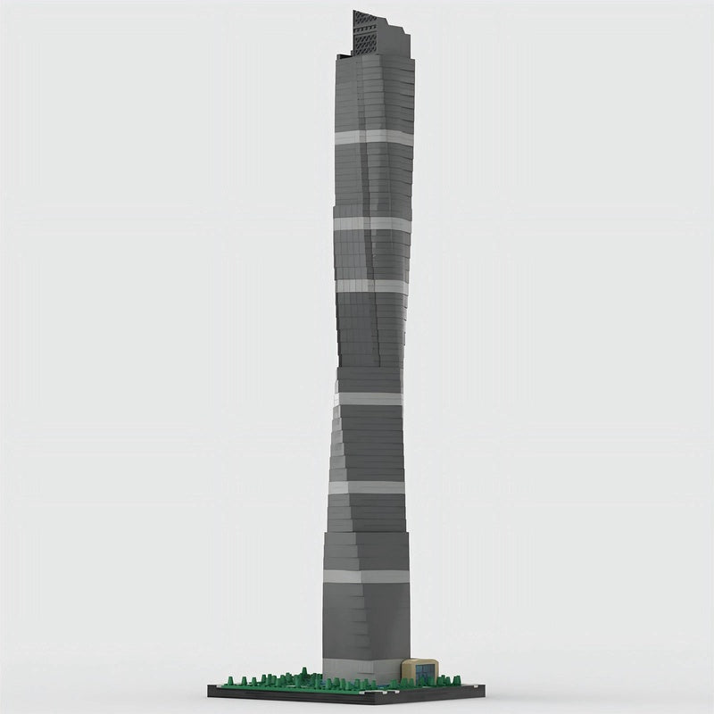 Shanghai Tower MOC Megatall Skyscraper Skyline Building Kit 1:650 Model - 2