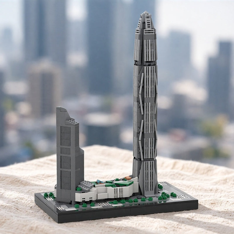 Shenzhen 599m Finance Center MOC Skyscraper Building Kit - 5