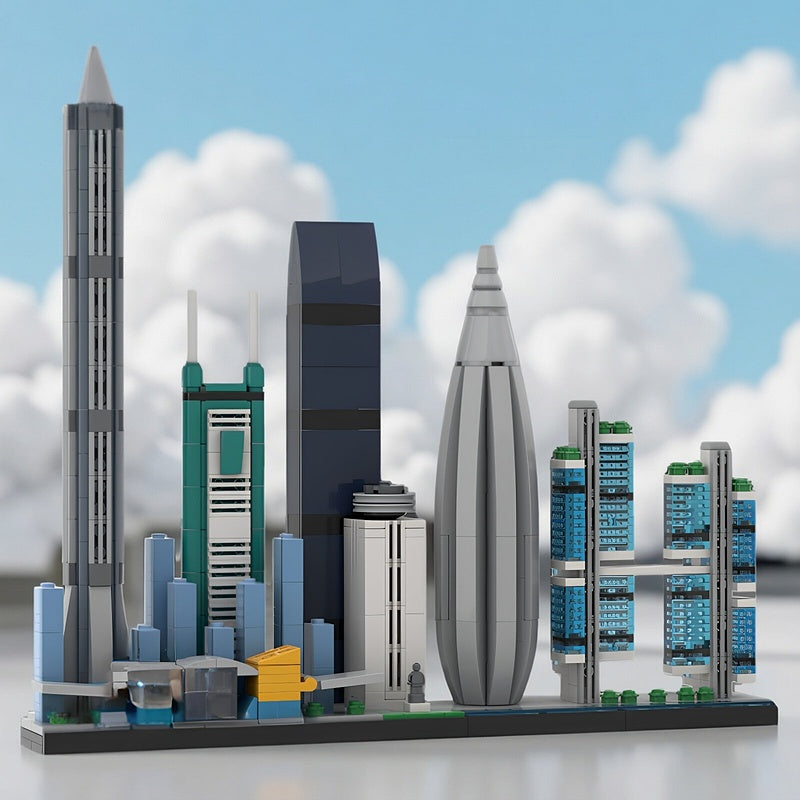Shenzhen Skyline MOC Modern City Architecture Building Kit - 3