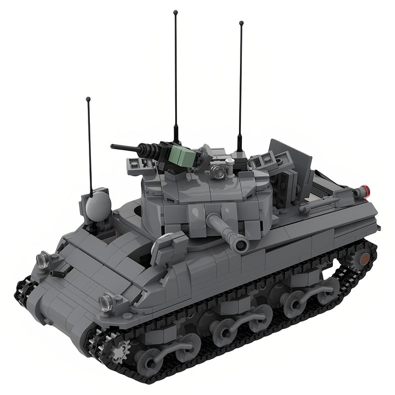 Sherman Ic WWII Medium Tank MOC Building Kit - 3