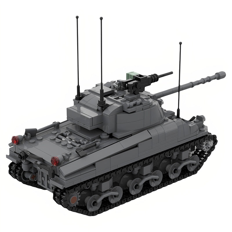 Sherman Ic WWII Medium Tank MOC Building Kit - 4