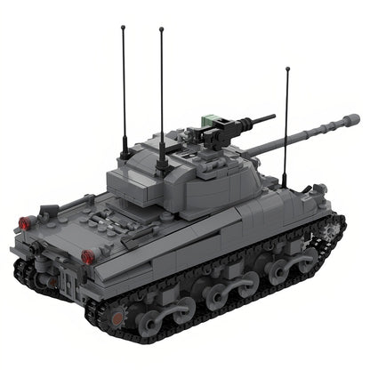 Sherman Ic WWII Medium Tank MOC Building Kit - 4