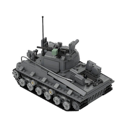 Sherman M4A3 (105) WWII Tank MOC Building Kit | Interior Detail Model - 2