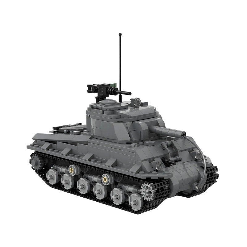 Sherman M4A3 (105) WWII Tank MOC Building Kit | Interior Detail Model - 3