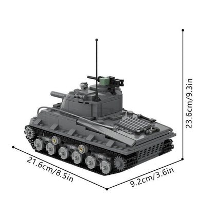 Sherman M4A3 (105) WWII Tank MOC Building Kit | LEGO-Compatible MOC - 4
