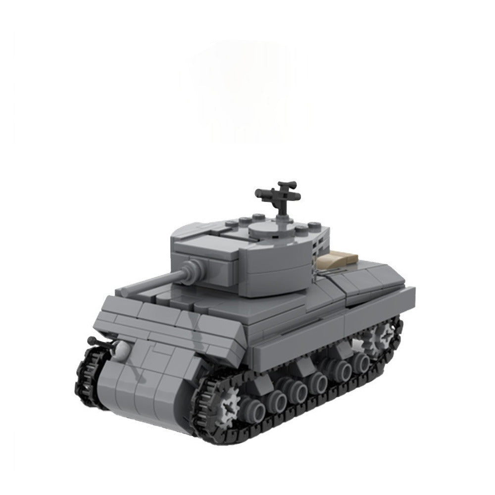 Sherman M4A3 Building Kit | Minifig Scale 1:42 | LEGO-Compatible MOC - 2