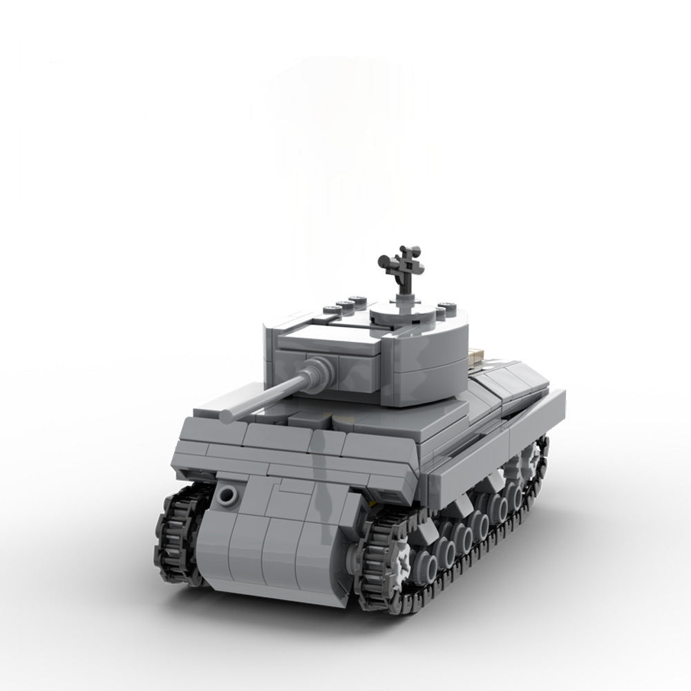 Sherman M4A3 Building Kit | Minifig Scale 1:42 | LEGO-Compatible MOC - 3
