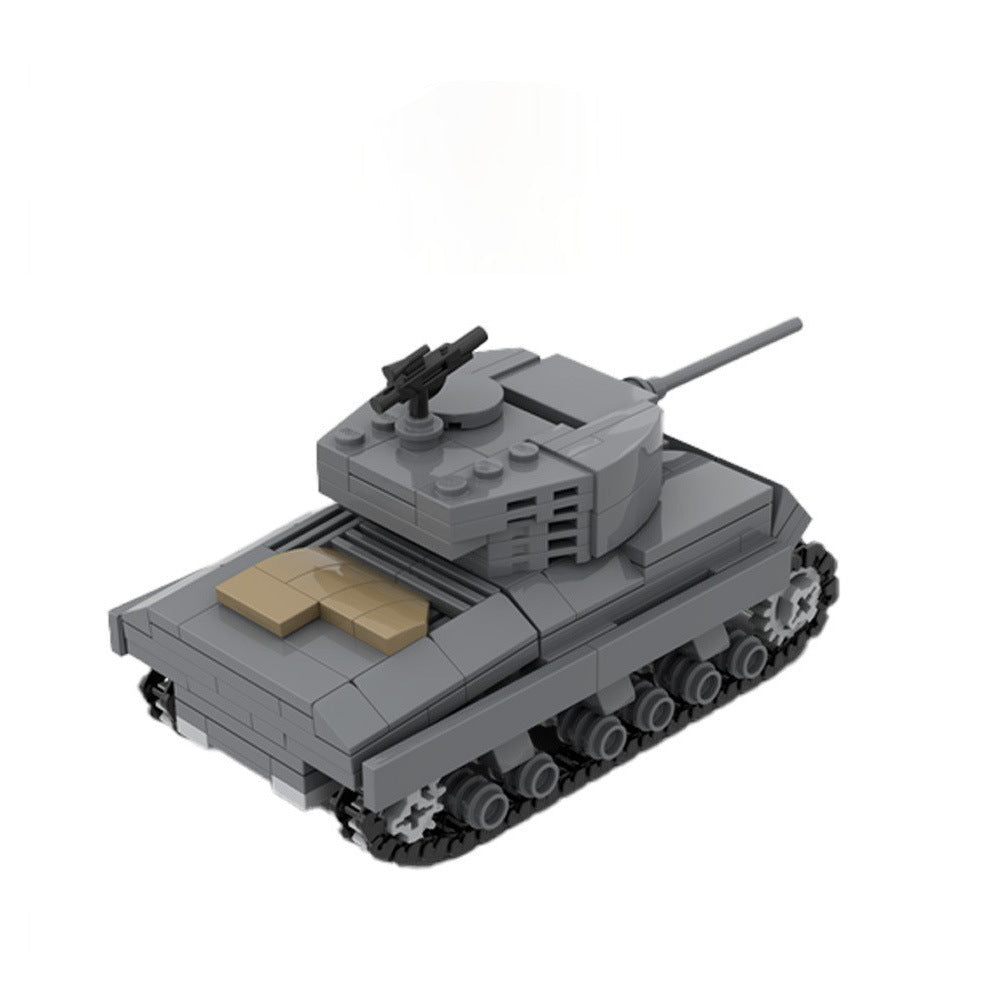 Sherman M4A3 Building Kit | Minifig Scale 1:42 | LEGO-Compatible MOC - 4