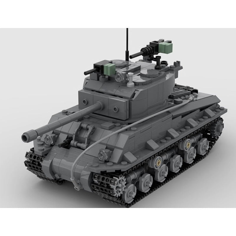 Sherman M4A3E8 Easy Eight MOC Tank Building Kit - 2