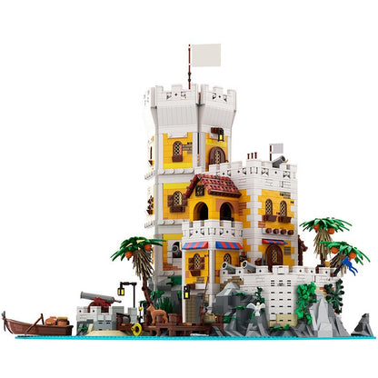 Sierra Madre Fortress MOC Building Kit | Medieval Stronghold Model - 1