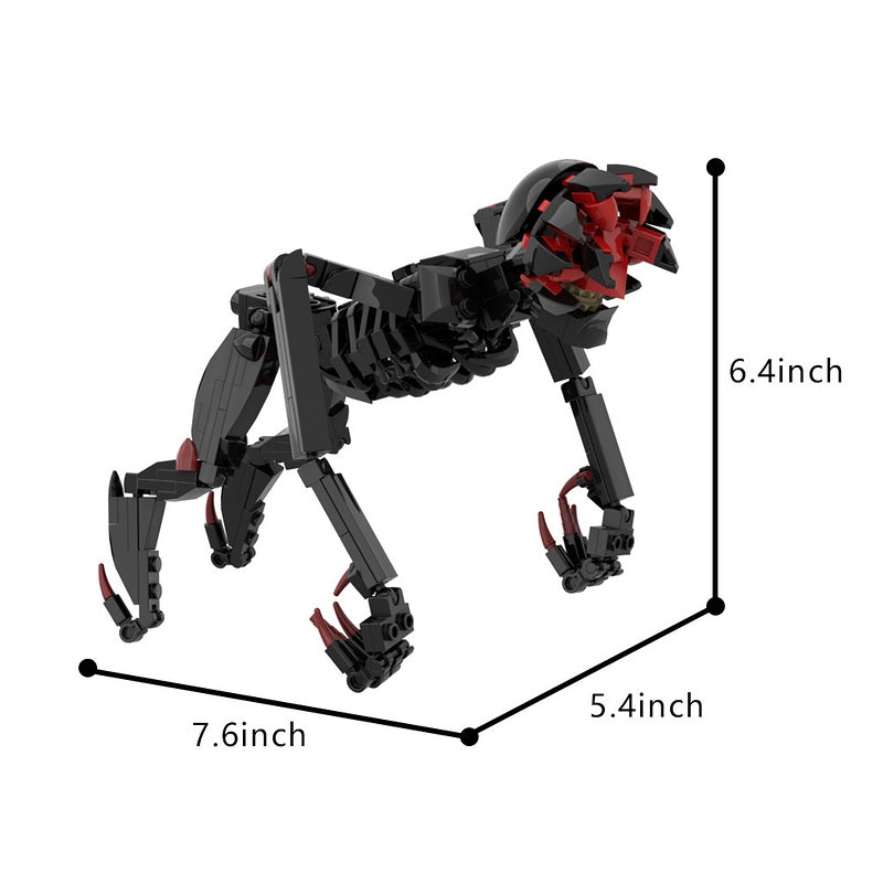 Silent Apocalypse Blind Alien Monster Building Kit | LEGO-Compatible MOC - 4