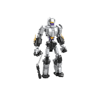 Silver Armored Ninja Mecha MOC Building Kit - 3