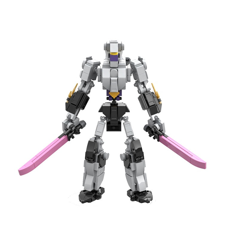 Silver Armored Ninja Mecha MOC Building Kit - 5