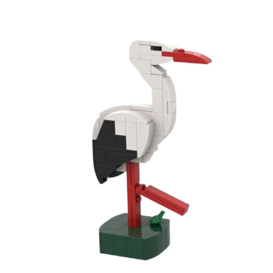Simple Stork Building Kit | LEGO-Compatible MOC - 1
