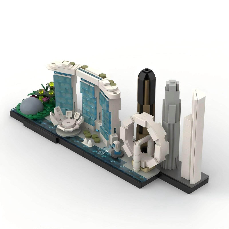 Singapore Skyline Building Kit | LEGO-Compatible MOC - 2