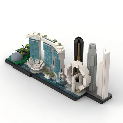 Singapore Skyline Building Kit | LEGO-Compatible MOC - 2