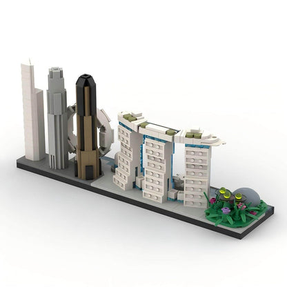 Singapore Skyline Building Kit | LEGO-Compatible MOC - 4