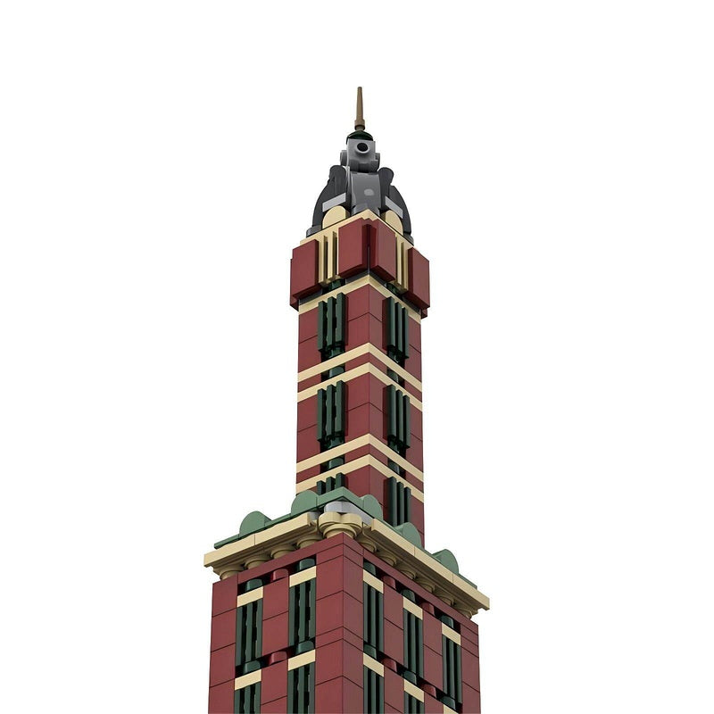 Singer Building 1:800 Scale Micro Skyscraper Building Kit | LEGO-Compatible MOC - 2