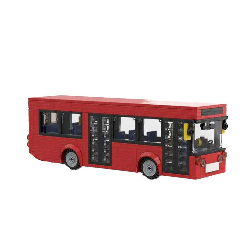 Single Decker Bus MOC Building Kit | Realistic City Vehicle Model - 5
