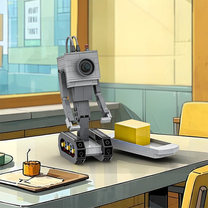 Single-Eye Tracked Butter Service Robot MOC Building Kit - 2
