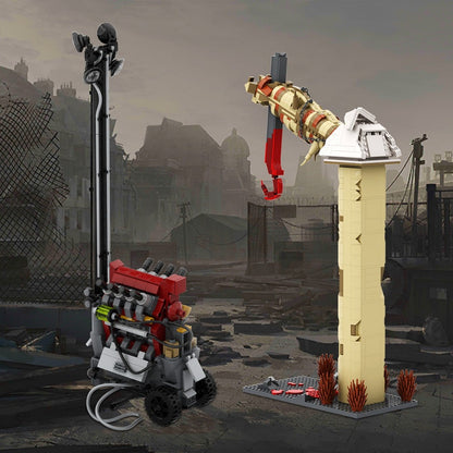 Slasher Game Repair Station MOC Diorama Building Kit | Horror Scene Model - 2