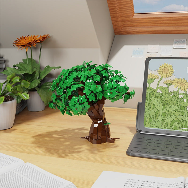 Small Leafy Tree MOC Building Kit | Nature Display Model - 2