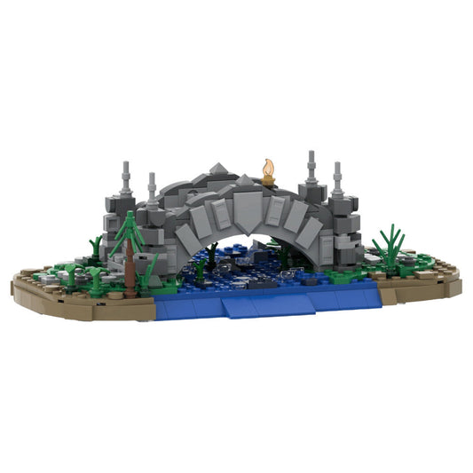 Small Medieval Bridge Building Kit | LEGO-Compatible MOC - 1