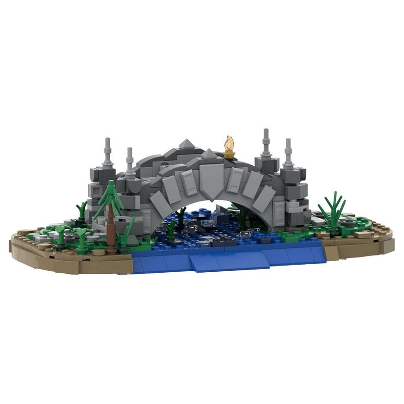 Small Medieval Bridge MOC Building Kit | Historic Architecture Model - 1