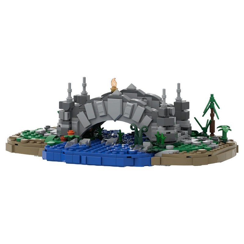 Small Medieval Bridge MOC Building Kit | Historic Architecture Model - 5