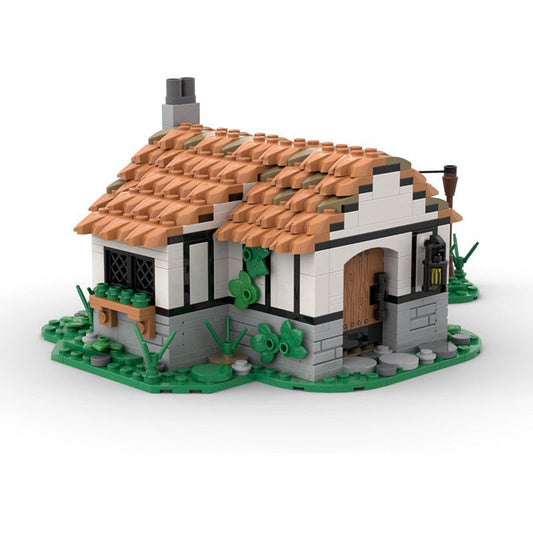 Small Medieval Cottage MOC Building Kit | Rustic Village Architecture - 1