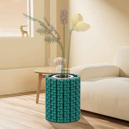 Small Turquoise Flower Vase MOC Building Kit | Floral Display Model - 3