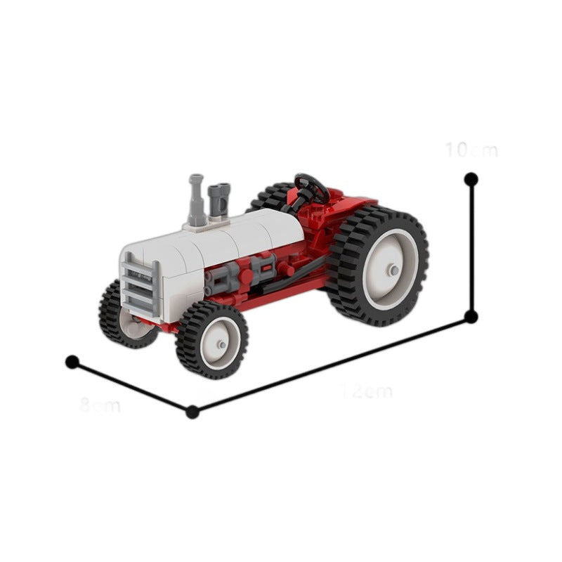 Small Vintage Tractor Building Kit | LEGO-Compatible MOC - 2