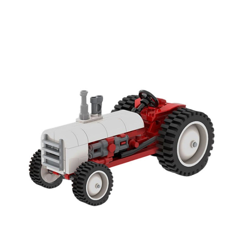 Small Vintage Tractor MOC Building Kit | Classic Farm Vehicle Model - 1