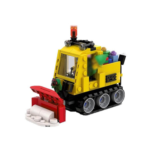 Snow Plow MOC Building Kit | Christmas Winter Vehicle Model - 1