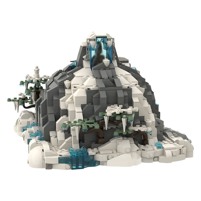 Snow Troll Cave Fantasy Mountain Building Kit | LEGO-Compatible MOC - 3