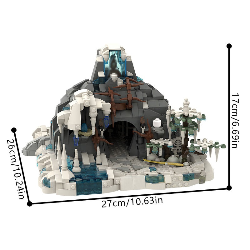 Snow Troll Cave Fantasy Mountain Building Kit | LEGO-Compatible MOC - 5