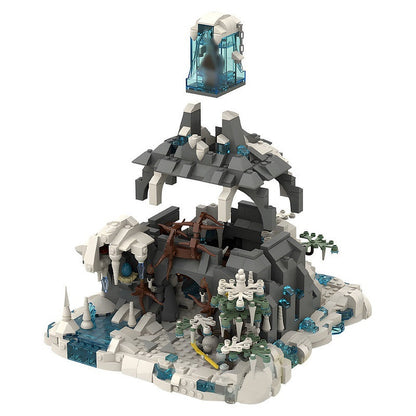 Snow Troll Cave Fantasy Mountain MOC Building Kit - 4
