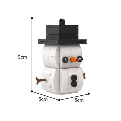 Snowman BrickHeadz Holiday Building Kit | LEGO-Compatible MOC - 2