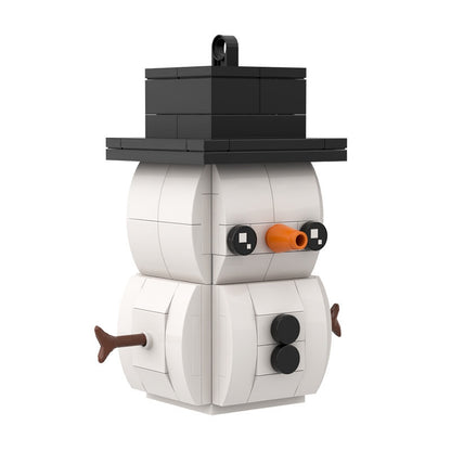 Snowman BrickHeadz Holiday Building Kit | LEGO-Compatible MOC - 3