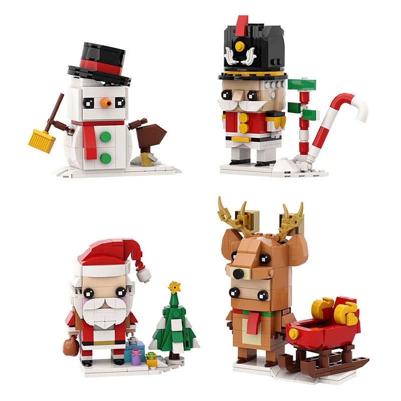 snowman building set | christmas | lego compatible - 3