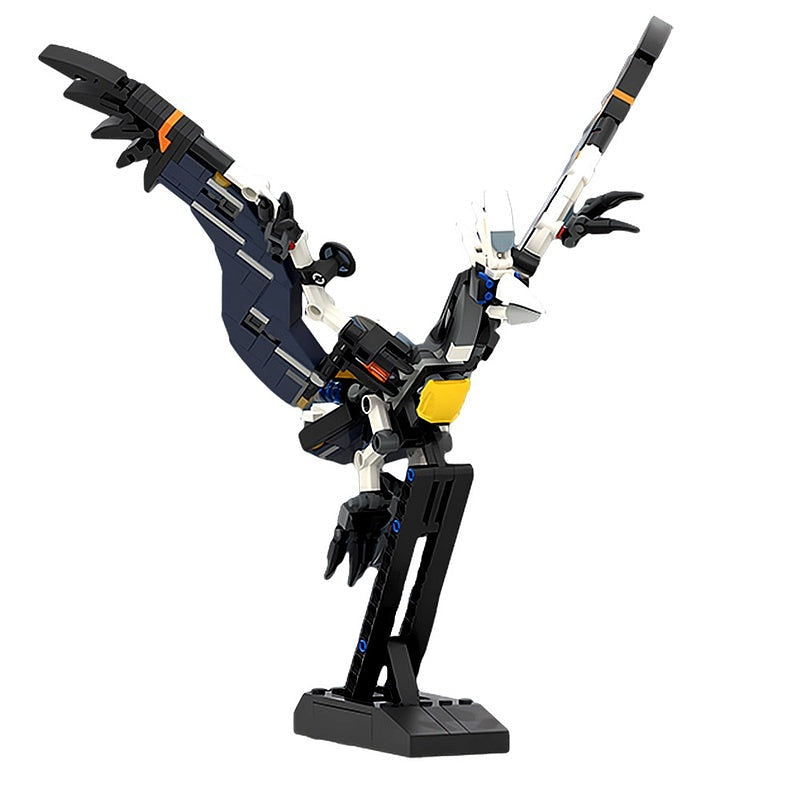 Solar Wing Flying Mecha Bird MOC Robotic Animal Building Kit - 1