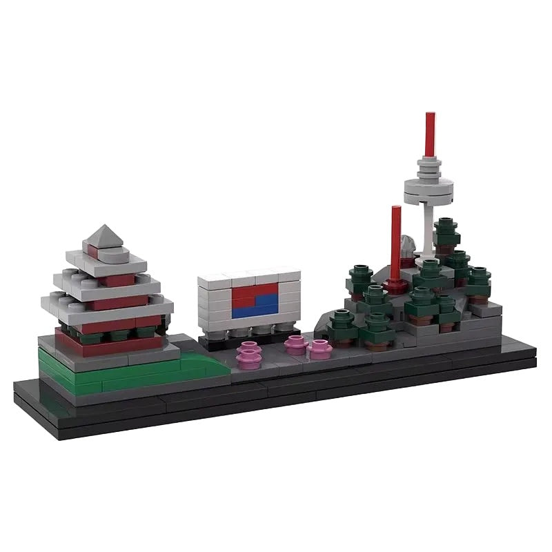 South Korea Skyline MOC Building Kit | Asian City Architecture Model - 1